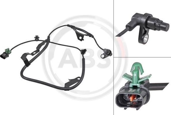 A.B.S. 31972 - ABS sensor, wheel speed car-mod.net