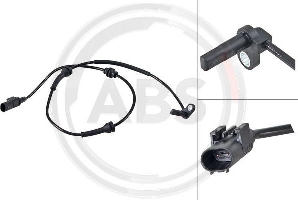 A.B.S. 31515 - ABS sensor, wheel speed car-mod.net