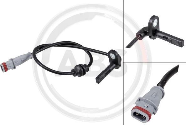 A.B.S. 31843 - ABS sensor, wheel speed car-mod.net