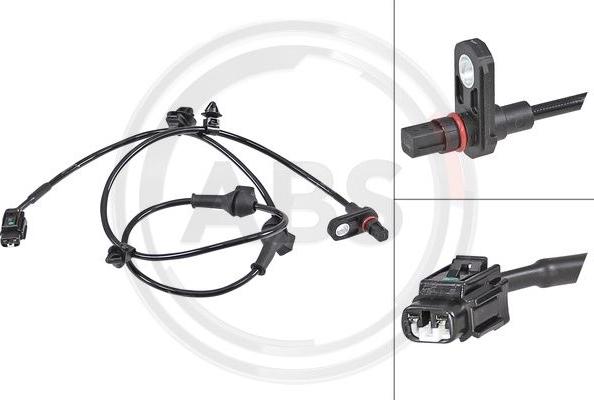 A.B.S. 31850 - ABS sensor, wheel speed car-mod.net