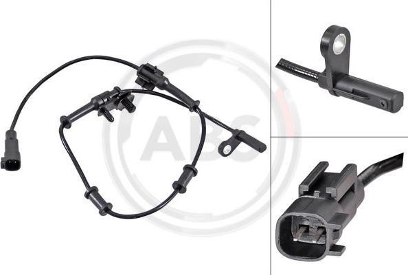 A.B.S. 31819 - ABS sensor, wheel speed car-mod.net