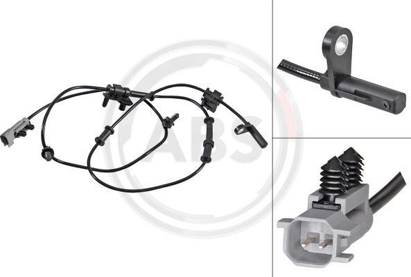 A.B.S. 31820 - ABS sensor, wheel speed car-mod.net