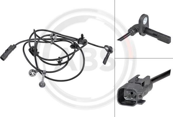 A.B.S. 31871 - ABS sensor, wheel speed car-mod.net