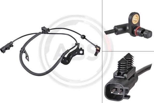 A.B.S. 31706 - ABS sensor, wheel speed car-mod.net