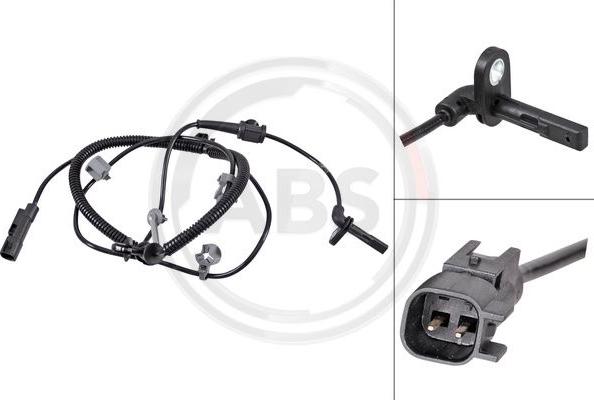 A.B.S. 31719 - ABS sensor, wheel speed car-mod.net