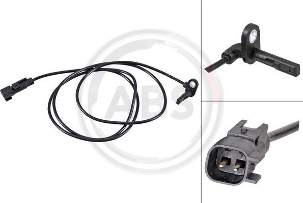 A.B.S. 31714 - ABS sensor, wheel speed car-mod.net