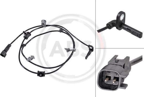 A.B.S. 31716 - ABS sensor, wheel speed car-mod.net