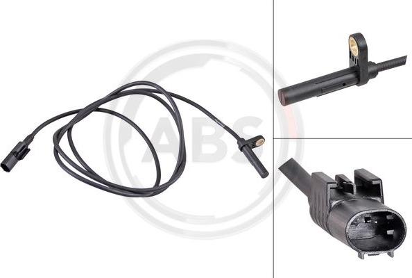 A.B.S. 31712 - ABS sensor, wheel speed car-mod.net
