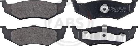 A.B.S. 38641 - Brake Pad Set, disc brake car-mod.net