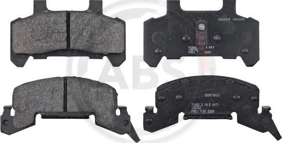 A.B.S. 38289 - Brake Pad Set, disc brake car-mod.net