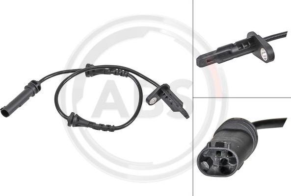 A.B.S. 32038 - ABS sensor, wheel speed car-mod.net