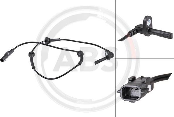 A.B.S. 32077 - ABS sensor, wheel speed car-mod.net