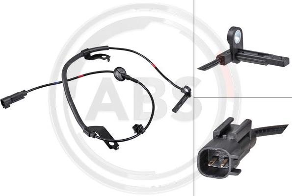 A.B.S. 32199 - ABS sensor, wheel speed car-mod.net