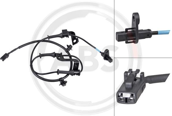 A.B.S. 32191 - ABS sensor, wheel speed car-mod.net