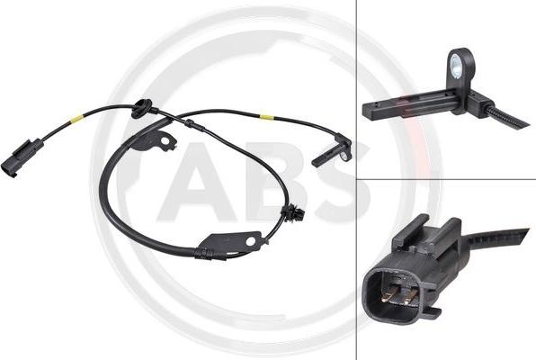 A.B.S. 32198 - ABS sensor, wheel speed car-mod.net
