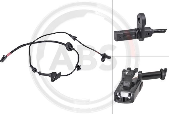 A.B.S. 32189 - ABS sensor, wheel speed car-mod.net