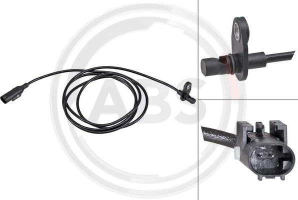 A.B.S. 32308 - ABS sensor, wheel speed car-mod.net