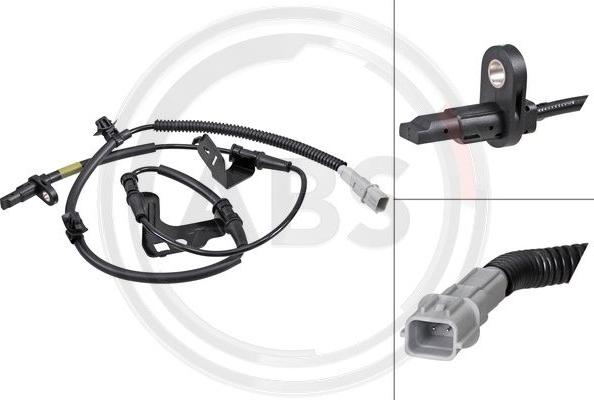 A.B.S. 32293 - ABS sensor, wheel speed car-mod.net