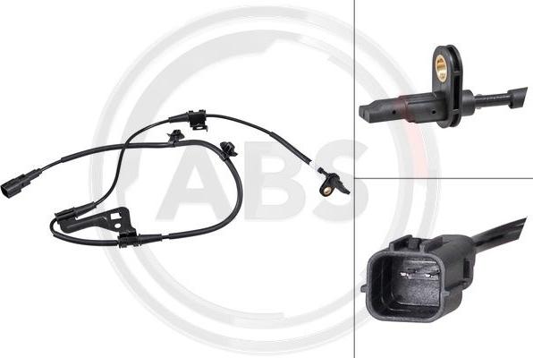 A.B.S. 32297 - ABS sensor, wheel speed car-mod.net