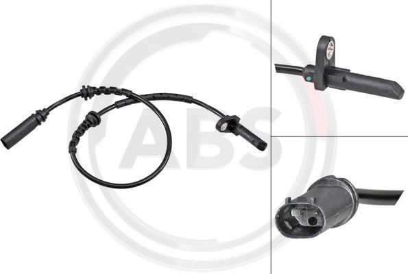 A.B.S. 32255 - ABS sensor, wheel speed car-mod.net