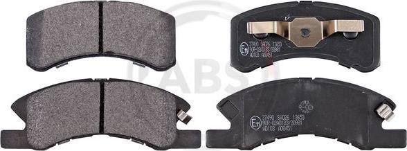 A.B.S. 37490 - Brake Pad Set, disc brake car-mod.net