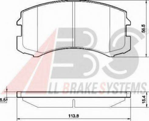 A.B.S. 37491 OE - Brake Pad Set, disc brake car-mod.net