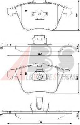 A.B.S. 37464 OE - Brake Pad Set, disc brake car-mod.net
