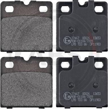 A.B.S. 37467 - Brake Pad Set, disc parking brake car-mod.net