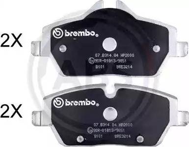 A.B.S. 37434S - Brake Pad Set, disc brake car-mod.net