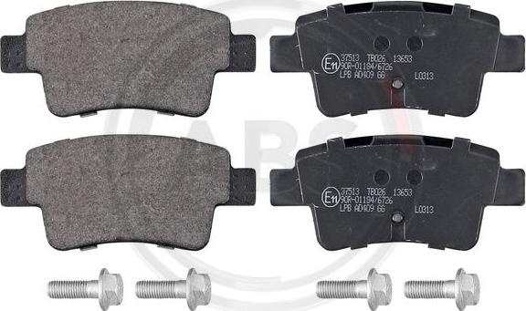 A.B.S. 37513 - Brake Pad Set, disc brake car-mod.net