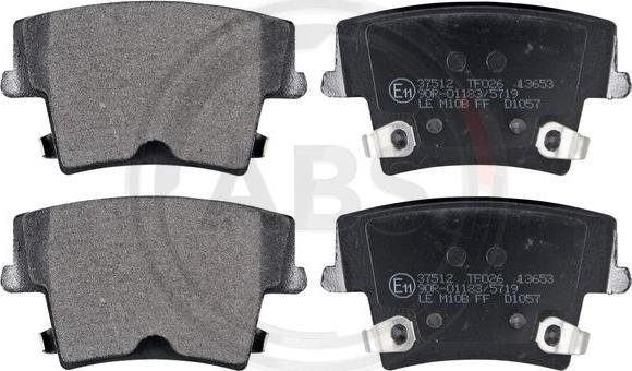 A.B.S. 37512 - Brake Pad Set, disc brake car-mod.net