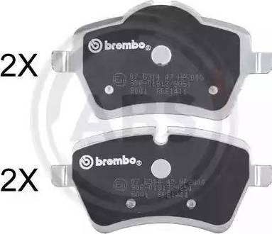 A.B.S. 37535S - Brake Pad Set, disc brake car-mod.net