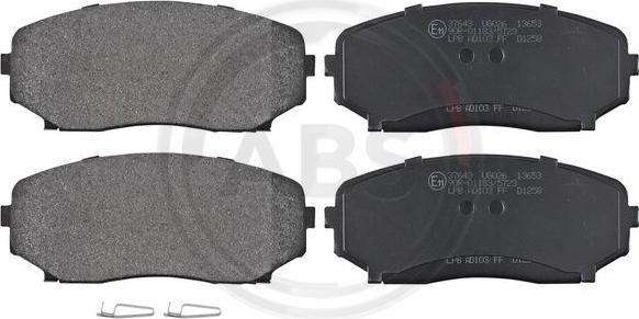 A.B.S. 37643 - Brake Pad Set, disc brake car-mod.net