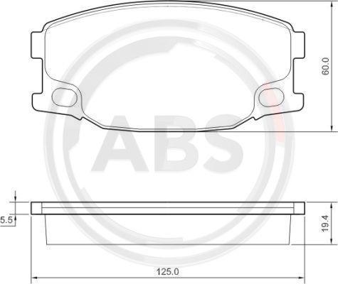 A.B.S. 37657 - Brake Pad Set, disc brake car-mod.net