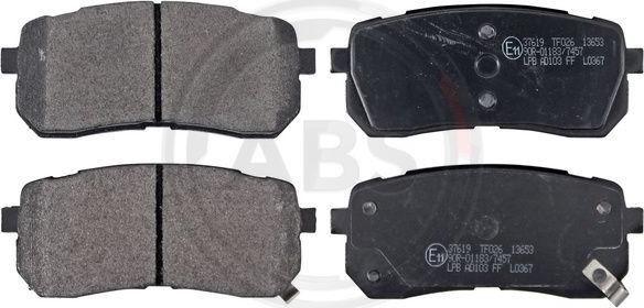 A.B.S. 37619 - Brake Pad Set, disc brake car-mod.net