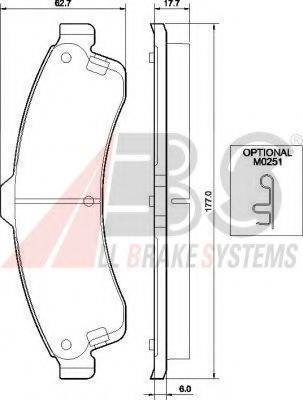 A.B.S. 37626 OE - Brake Pad Set, disc brake car-mod.net