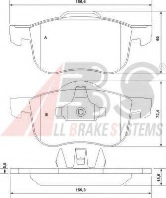 A.B.S. 37097 OE - Brake Pad Set, disc brake car-mod.net