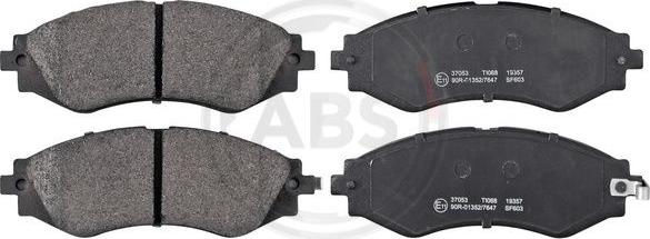A.B.S. 37053 - Brake Pad Set, disc brake car-mod.net