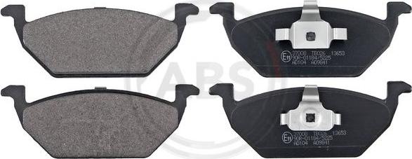 A.B.S. 37008 - Brake Pad Set, disc brake car-mod.net