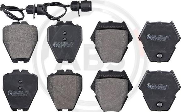 A.B.S. 37162 - Brake Pad Set, disc brake car-mod.net