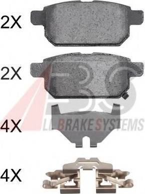 A.B.S. 37886 OE - Brake Pad Set, disc brake car-mod.net