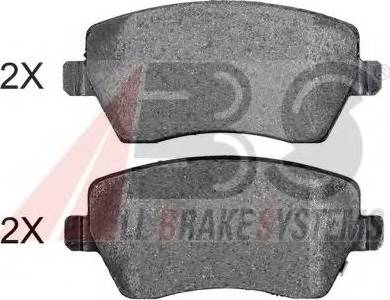 A.B.S. 37873 OE - Brake Pad Set, disc brake car-mod.net