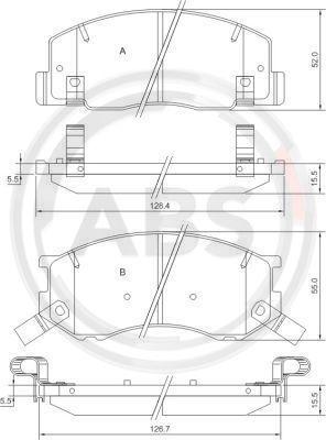 A.B.S. 37399 - Brake Pad Set, disc brake car-mod.net