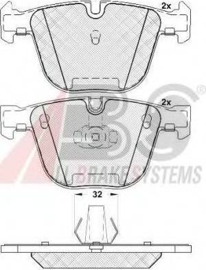 A.B.S. 37371 OE - Brake Pad Set, disc brake car-mod.net
