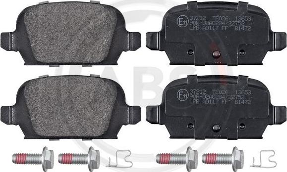 A.B.S. 37212 - Brake Pad Set, disc brake car-mod.net