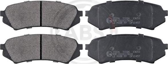A.B.S. 37226 - Brake Pad Set, disc brake car-mod.net