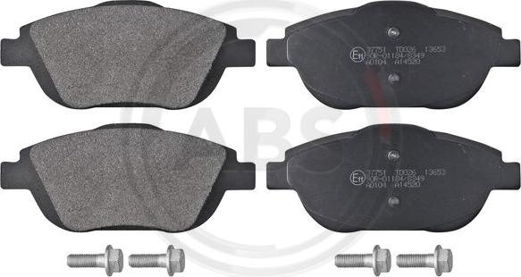 A.B.S. 37751 - Brake Pad Set, disc brake car-mod.net