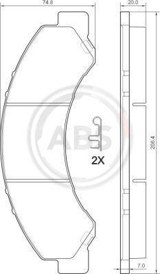 A.B.S. 37713 - Brake Pad Set, disc brake car-mod.net