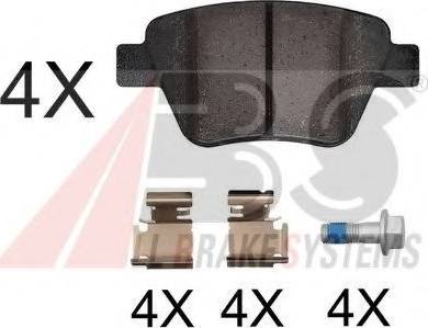 A.B.S. 37784 OE - Brake Pad Set, disc brake car-mod.net