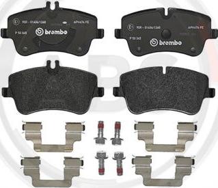 A.B.S. P50045 - Brake Pad Set, disc brake car-mod.net